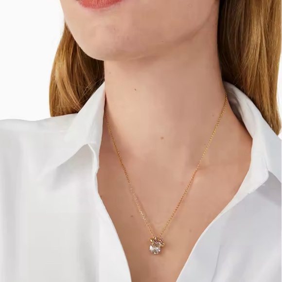Disney X Kate Spade NWT Minnie Pendant Necklace with Dustbag - Picture 3 of 7